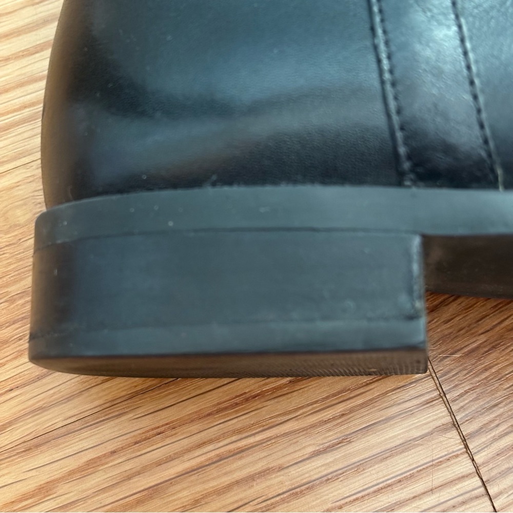 Michael Kors Black Leather Finley Boots, Size 7.5M - Picture 9 of 14